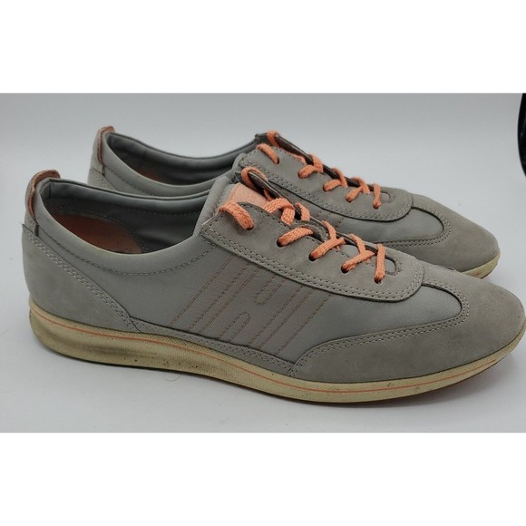 ECCO Shoes - ECCO Jogga Sneaker Womens sz 40 9.5 Blue Nubuck Casual Flat Loafer Shoe gray